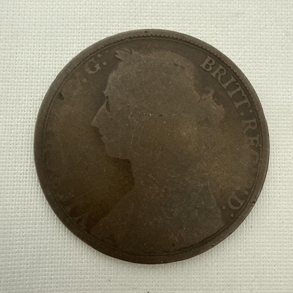 Other - 1889 VICTORIA D:G: BRITT REG: F:D:‎ One Penny Coin